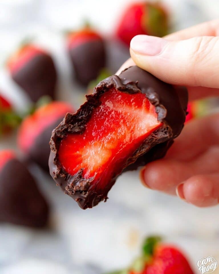 Frozen Chocolate Covered Strawberry Bites Recipe