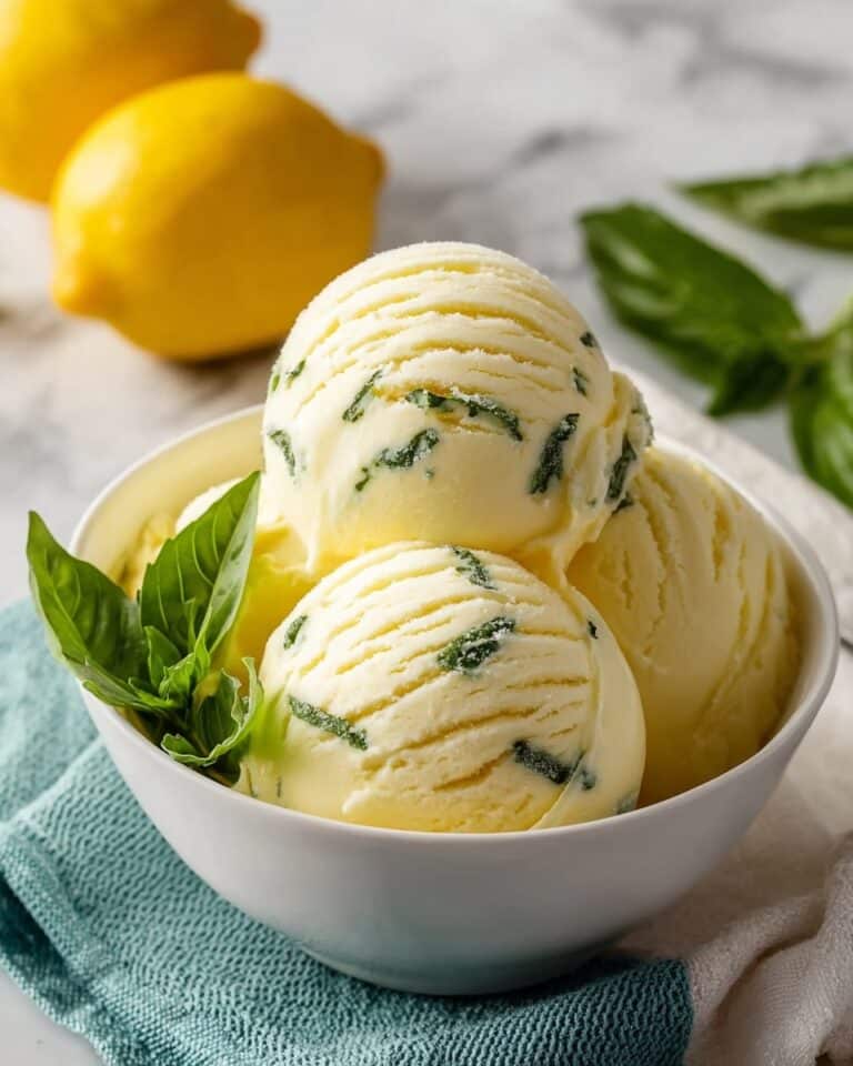 Lemon Basil Sorbet Recipe